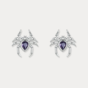 Gothic Spider Stud Earrings