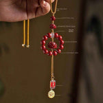 Cinnabar Car Hanging Charm | Rearview Mirror Ornament Decor