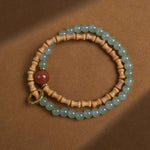Sandalwood Worry Beads Bracelet | Handmade Aromatic Meditation Beads