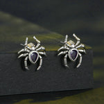 Gothic Spider Stud Earrings