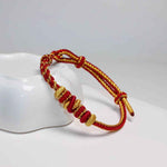 Lucky Red String Bracelet | Adjustable Handmade Cord Jewelry