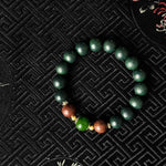 Sandalwood & Jade Beaded Bracelet | Handmade Natural Stone Jewelry