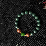 Sandalwood & Jade Beaded Bracelet | Handmade Natural Stone Jewelry