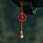 Cinnabar Car Hanging Charm | Rearview Mirror Ornament Decor