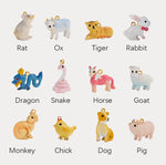 Wiaugem Temple-Blessed Chinese Zodiac Necklace | 12 Zodiac Energies for Luck, Love & Protection