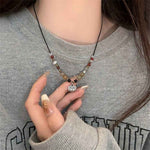 Lion Dance Butterfly Necklace | Retro New Chinese Jewelry