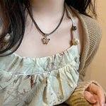 Lion Dance Butterfly Necklace | Retro New Chinese Jewelry