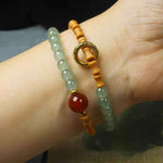 Sandalwood Worry Beads Bracelet | Handmade Aromatic Meditation Beads