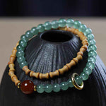 Sandalwood Worry Beads Bracelet | Handmade Aromatic Meditation Beads