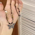 Lion Dance Butterfly Necklace | Retro New Chinese Jewelry