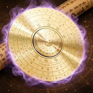 Feng Shui Bagua Compass | Copper Yin Yang Decorative Ornament
