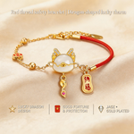 Red thread safety bracelet | Dragon-shaped lucky charm