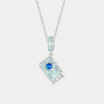 Silver Tarot Card Necklace | Protection, Manifestation & Spiritual Guidance | Wiaugem