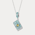 Silver Tarot Card Necklace | Protection, Manifestation & Spiritual Guidance | Wiaugem