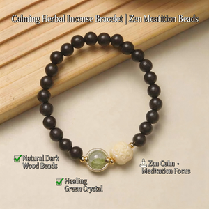 Herbal Incense Bead Bracelet | Handmade Natural Aromatic Jewelry