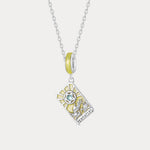 Silver Tarot Card Necklace | Protection, Manifestation & Spiritual Guidance | Wiaugem