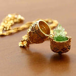 Glass Locket Necklace | Fillable Memory Vial Pendant Jewelry
