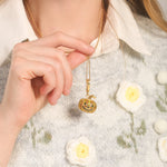 Wiaugem Pumpkin Necklace | Halloween Jewelry for Luck, Protection &amp; Abundance