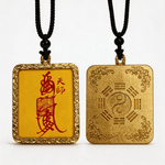 Taoist Protection Amulet Pendant Necklace | Traditional Lucky Talisman Charm