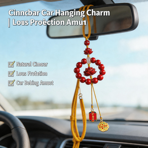 Cinnabar Car Hanging Charm | Rearview Mirror Ornament Decor