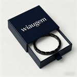 wiaugem® Hematite Beaded Bracelet | Natural Stone Handmade Jewelry for Men & Women