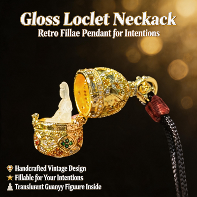 Glass Locket Necklace | Fillable Memory Vial Pendant Jewelry
