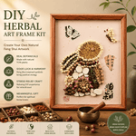 Custom DIY Chinese Herbal Feng Shui Art Frame Kit, Natural TCM Plant Good Luck Wall Decor, Stress Relief Craft Gift For Western Spiritual Home Lovers