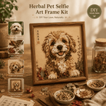 Custom DIY Chinese Herbal Feng Shui Art Frame Kit, Natural TCM Plant Good Luck Wall Decor, Stress Relief Craft Gift For Western Spiritual Home Lovers