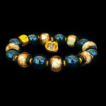 Gold Obsidian Protection Bracelet | Energy Shielding & Wealth