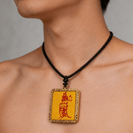 Taoist Protection Amulet Pendant Necklace | Traditional Lucky Talisman Charm