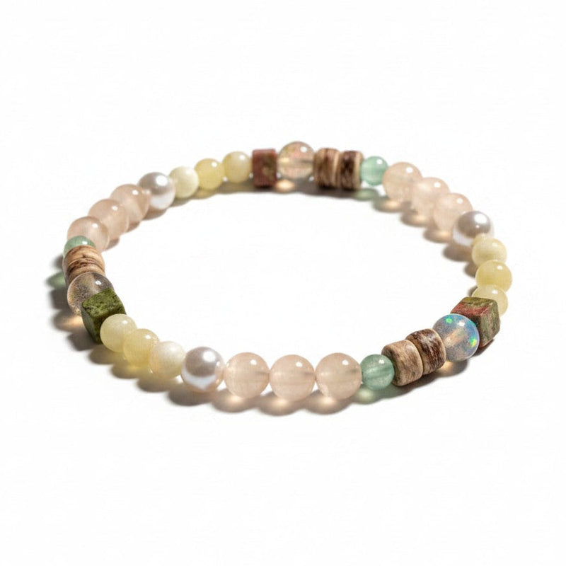Cat’s Eye Crystal Pearl Balance Bracelet