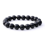 Black Tourmaline Bracelet | Natural Gemstone Beaded Protection Jewelry