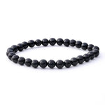 Black Tourmaline Bracelet | Natural Gemstone Beaded Protection Jewelry