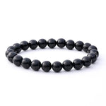 Black Tourmaline Bracelet | Natural Gemstone Beaded Protection Jewelry