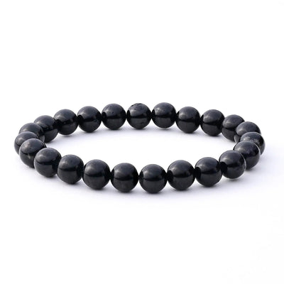 Black Tourmaline Bracelet | Natural Gemstone Beaded Protection Jewelry