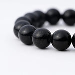 Black Tourmaline Bracelet | Natural Gemstone Beaded Protection Jewelry