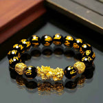 Chakra Lava Stone Bracelet | Natural Volcanic Stone & Tiger Eye Beaded Jewelry