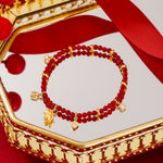 Chinese Zodiac Horse Agate Bracelet | Lucky Horse Bracelet for Luck & Success | Wiaugem
