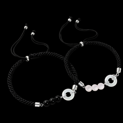 Black Onyx Safety Keeper Bracelet | Grounding Talisman