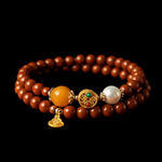 Red Agate Bracelet | Natural Gemstone Handmade Beaded Jewelry