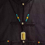Rotating Hetian Jade Pendant | Hundred Blessings Cylinder Necklace
