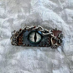 Dragon Eye Layered Bracelet | Leather & Natural Stone Beaded Jewelry for Men