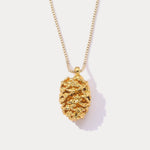 Gold Pinecone Necklace | Real Pinecone Jewelry for Growth & Protection | Wiaugem