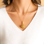 Wiaugem Pumpkin Necklace | Halloween Jewelry for Luck, Protection &amp; Abundance