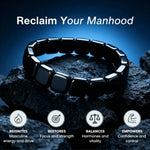 wiaugem® Hematite Beaded Bracelet | Natural Stone Handmade Jewelry for Men & Women