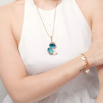 Wiaugem Temple-Blessed Chinese Zodiac Locket Necklace | 12 Zodiac Energies for Luck, Love &amp; Protection