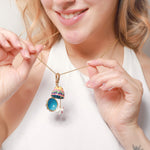 Wiaugem Temple-Blessed Chinese Zodiac Locket Necklace | 12 Zodiac Energies for Luck, Love &amp; Protection