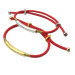 Tibetan Red String Bracelet | Blessed Mantra Lucky Charm Protection Jewelry