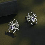 Gothic Spider Stud Earrings