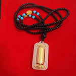Rotating Hetian Jade Pendant | Hundred Blessings Cylinder Necklace